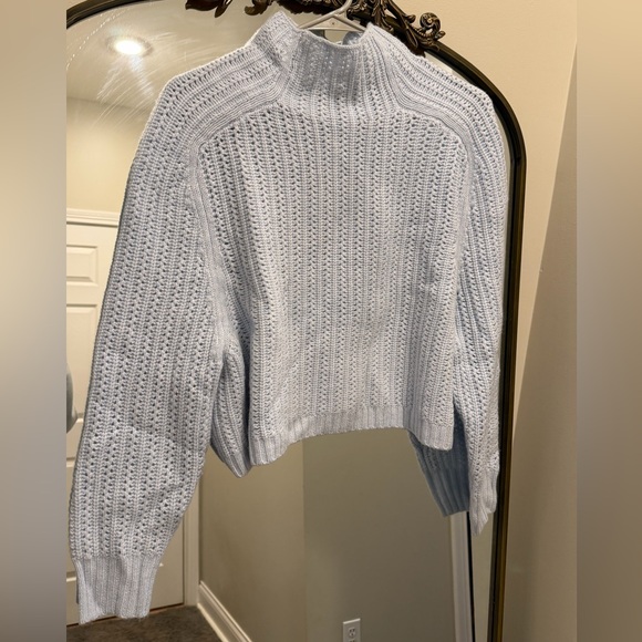 Madewell Sweaters - Madewell Soft Blue Cowl Neck Sweater XS